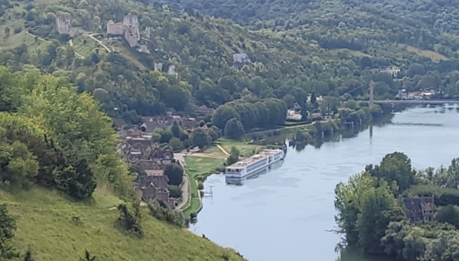 Petit-Andely, Seine et Château-Gaillard vus depuis les hauteurs